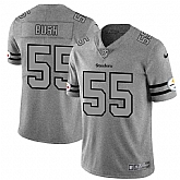 Nike Steelers 55 Devin Bush 2019 Gray Gridiron Gray Vapor Untouchable Limited Jersey Dyin,baseball caps,new era cap wholesale,wholesale hats